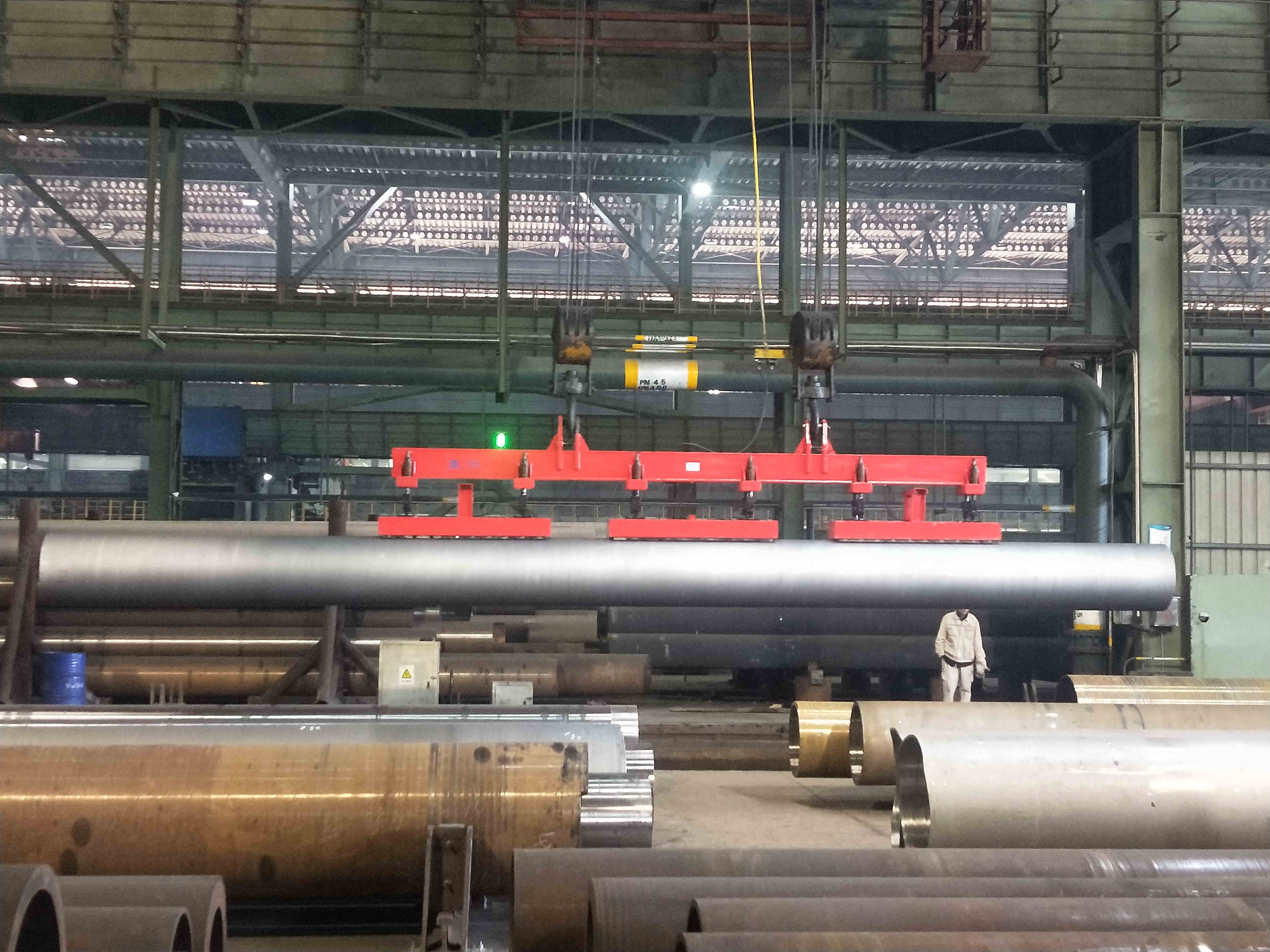 超長鋼管電永磁吊具，千豪品牌