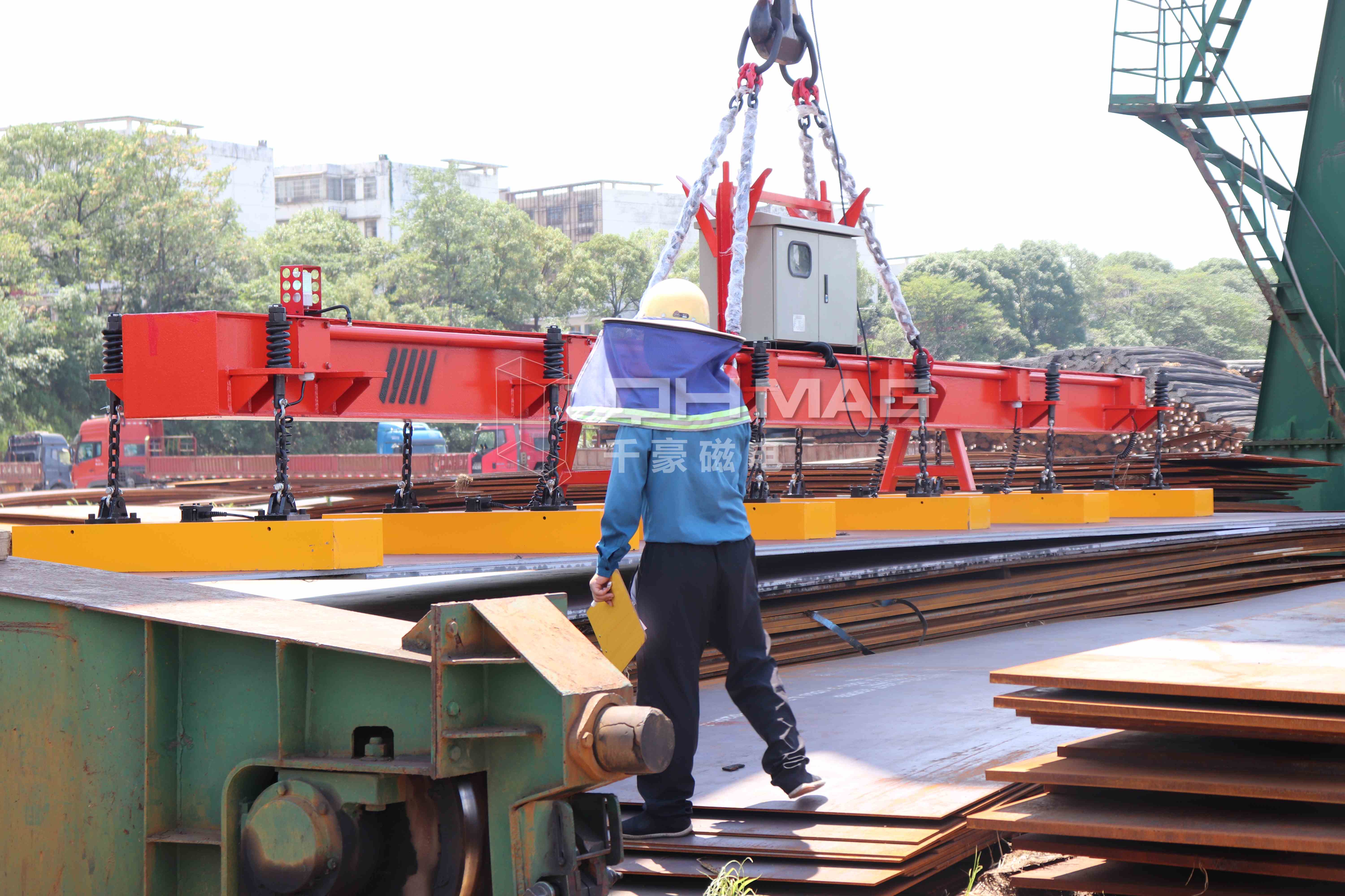 千豪鋼板電永磁吊具，起重電永磁鐵